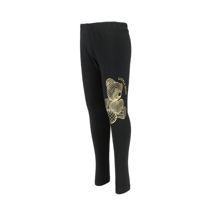 Legginsy dziewczęce, czarne, Tup Tup