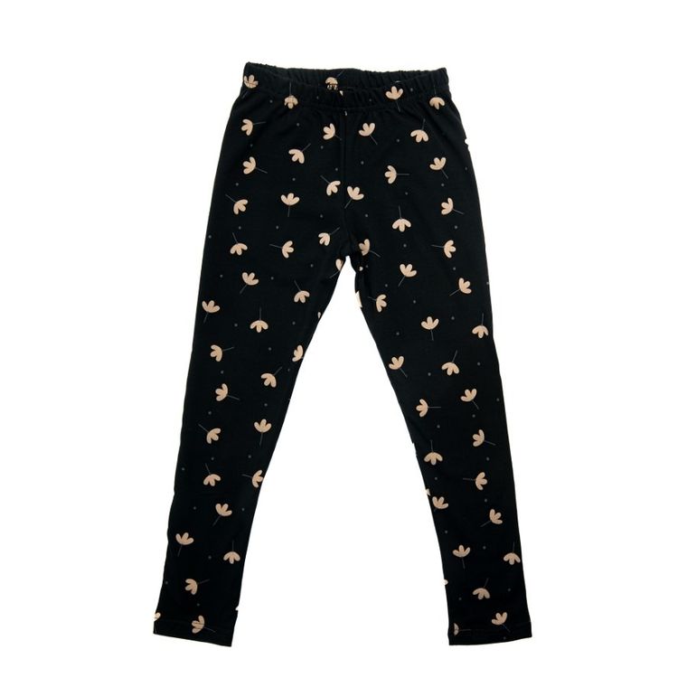 Legginsy dziewczęce, czarne, Tup Tup