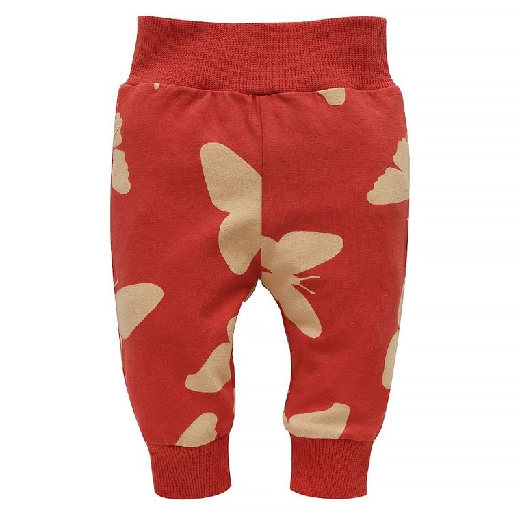 Legginsy dziewczęce, czerwone, Pinokio