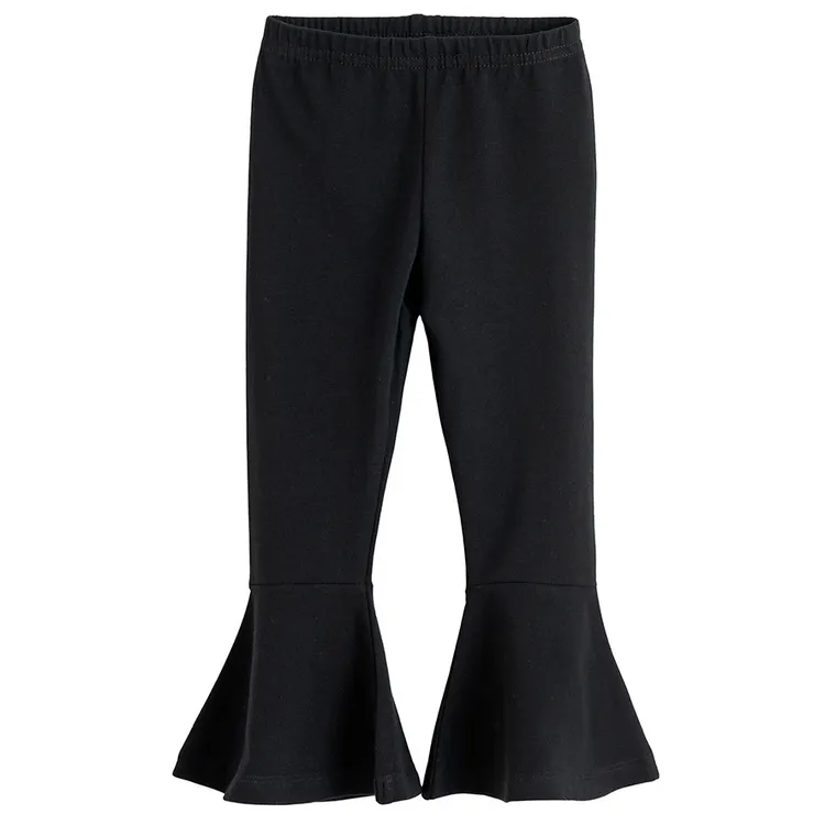 Legginsy dziewczęce, dzwony, czarne, Nicol