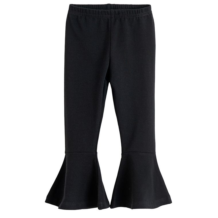 Legginsy dziewczęce, dzwony, czarne, Nicol