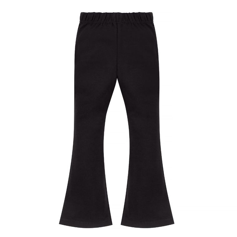 Legginsy dziewczęce, dzwony, czarne, Pinokio
