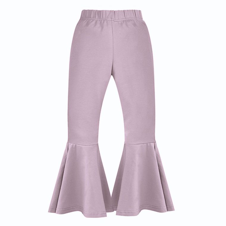 Legginsy dziewczęce, dzwony, fioletowe, Pinokio