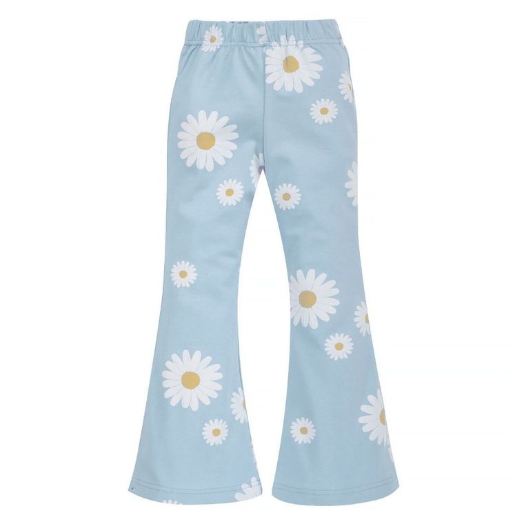 Legginsy dziewczęce, dzwony, niebieskie, Pinokio