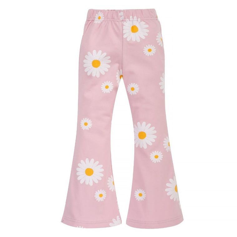 Legginsy dziewczęce, dzwony, różowe, Pinokio