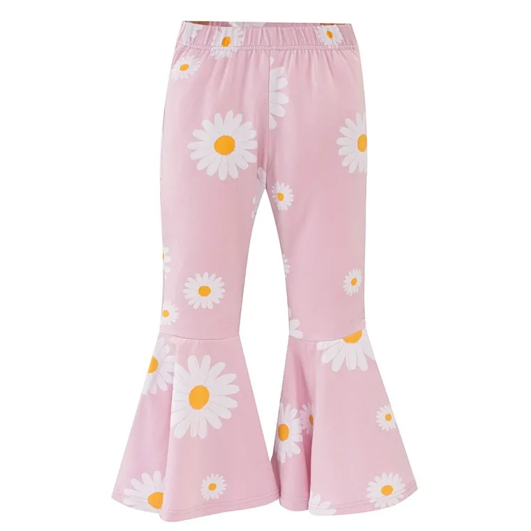 Legginsy dziewczęce, dzwony, różowe, Pinokio