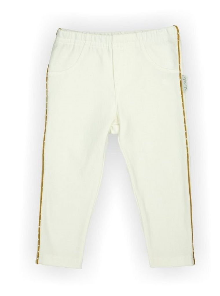 Legginsy dziewczęce, ecru, Nicol