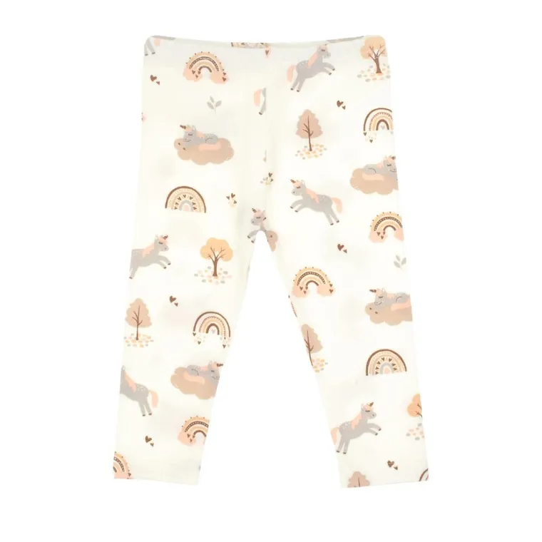 Legginsy dziewczęce, ecru, Nicol