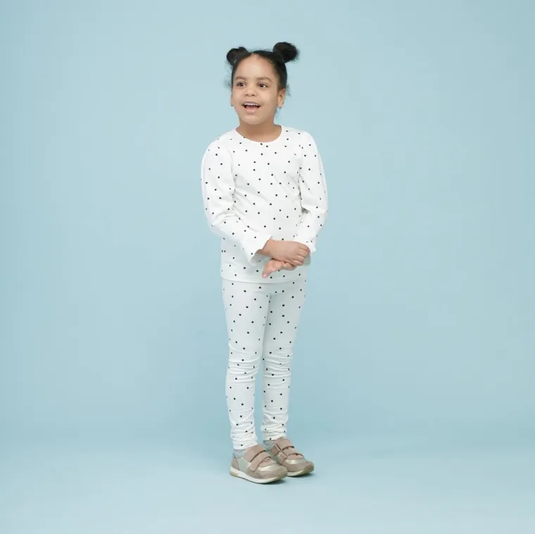 Legginsy dziewczęce, ecru, Pinokio