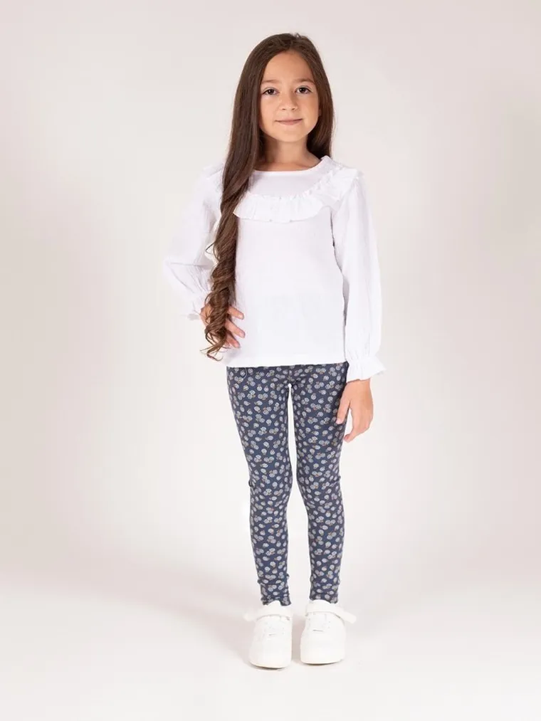 Legginsy dziewczęce, granatowe, Nicol