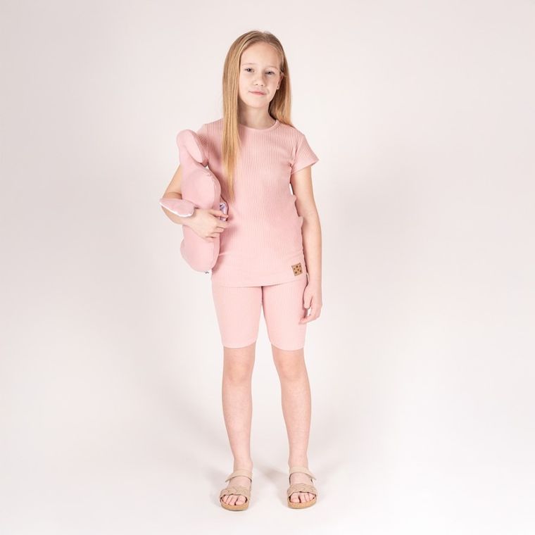 Legginsy dziewczęce, kolarki, różowe, Nicol