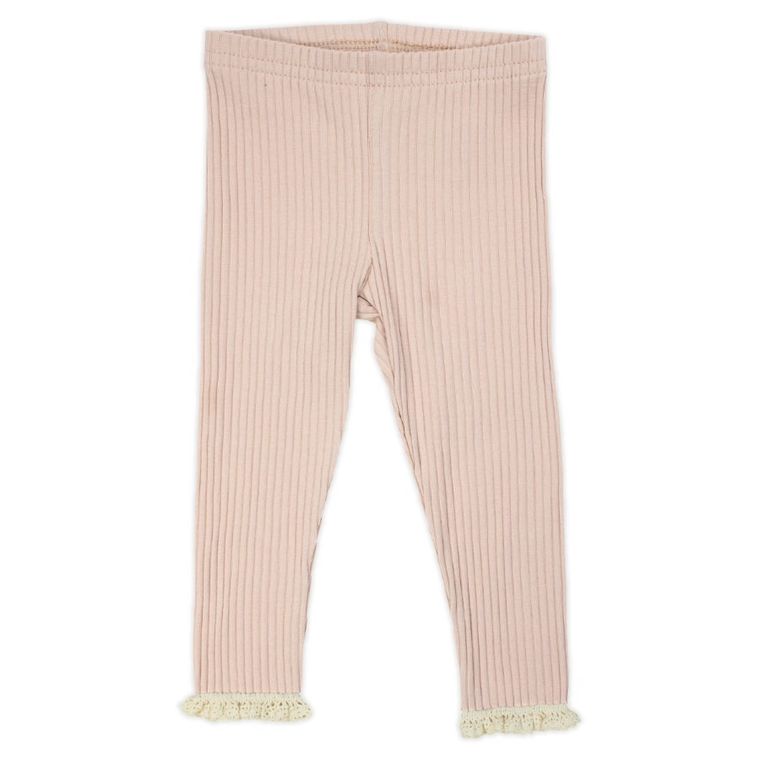 Legginsy dziewczęce, prążkowane, beżowe, Nicol