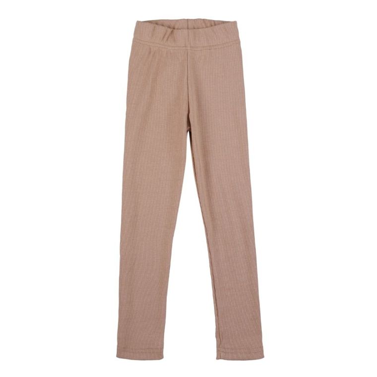 Legginsy dziewczęce, prążkowane, beżowe, Tup Tup