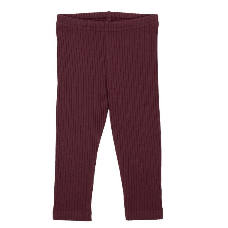 Legginsy dziewczęce, prążkowane, bordowe, Nicol