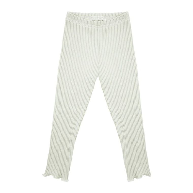 Legginsy dziewczęce, prążkowane, khaki, Nicol