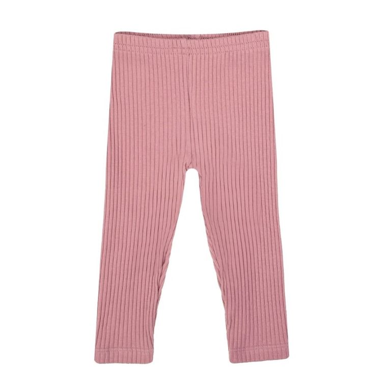 Legginsy dziewczęce, prążkowane, różowe, Nicol