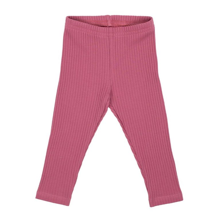 Legginsy dziewczęce, prążkowane, różowe, Nicol