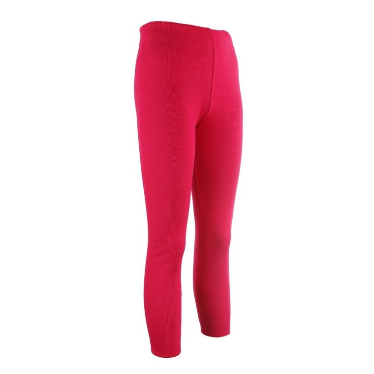 Legginsy dziewczęce, prążkowane, różowe, Tup Tup