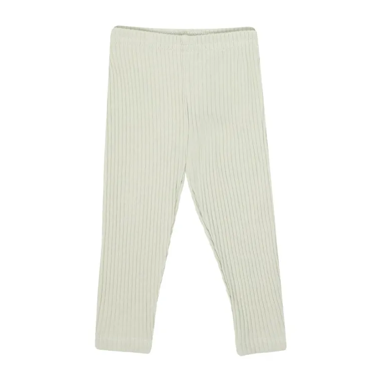 Legginsy dziewczęce, prążkowane, zielone, Nicol