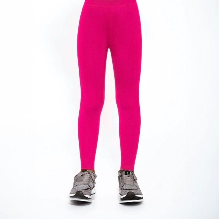 Legginsy dziewczęce, różowe, Bas Bleu