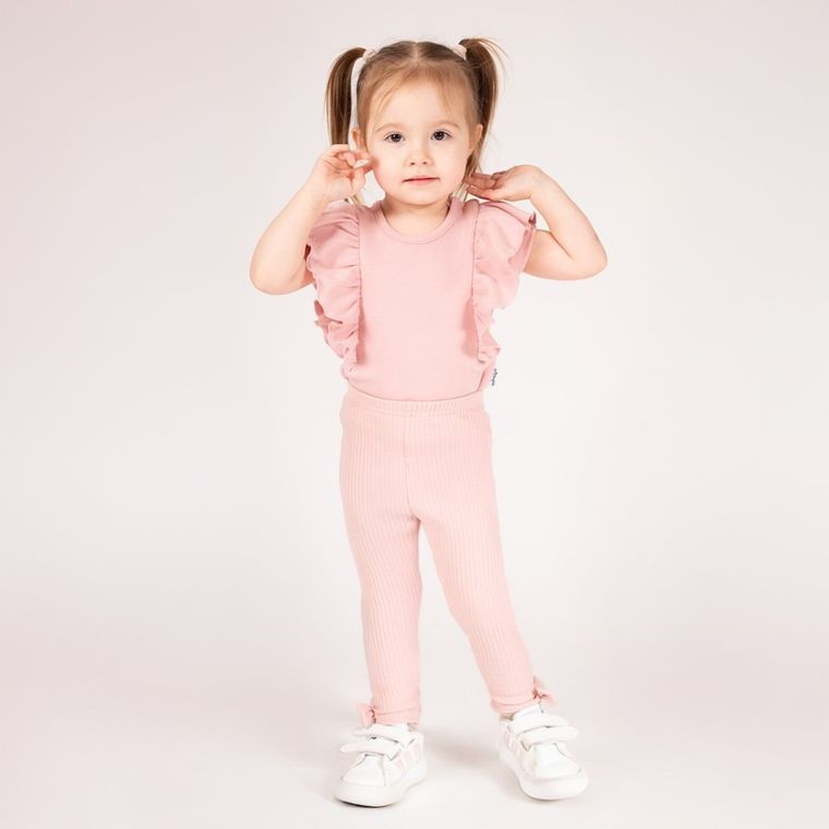 Legginsy dziewczęce, różowe, Nicol