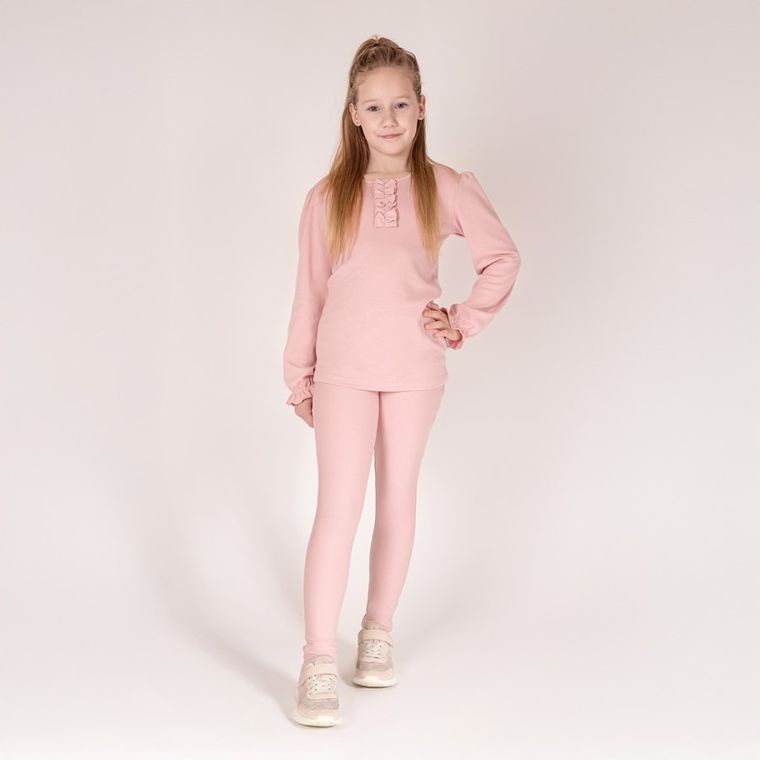 Legginsy dziewczęce, różowe, Nicol