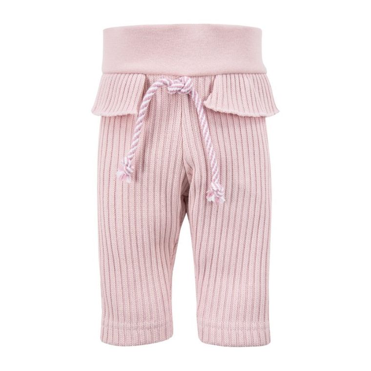 Legginsy dziewczęce, sweterkowe, różowe, Eevi