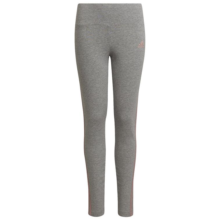 Legginsy dziewczęce, szare, Adidas