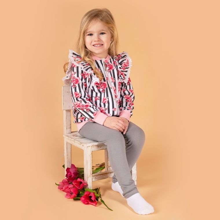 Legginsy dziewczęce, szare, Nicol