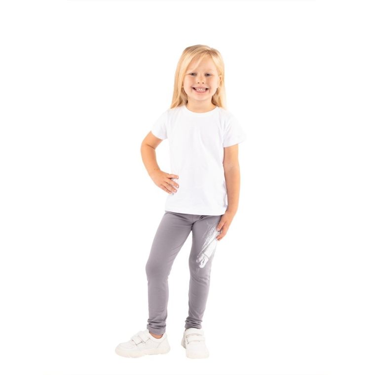 Legginsy dziewczęce, szare, Tup Tup