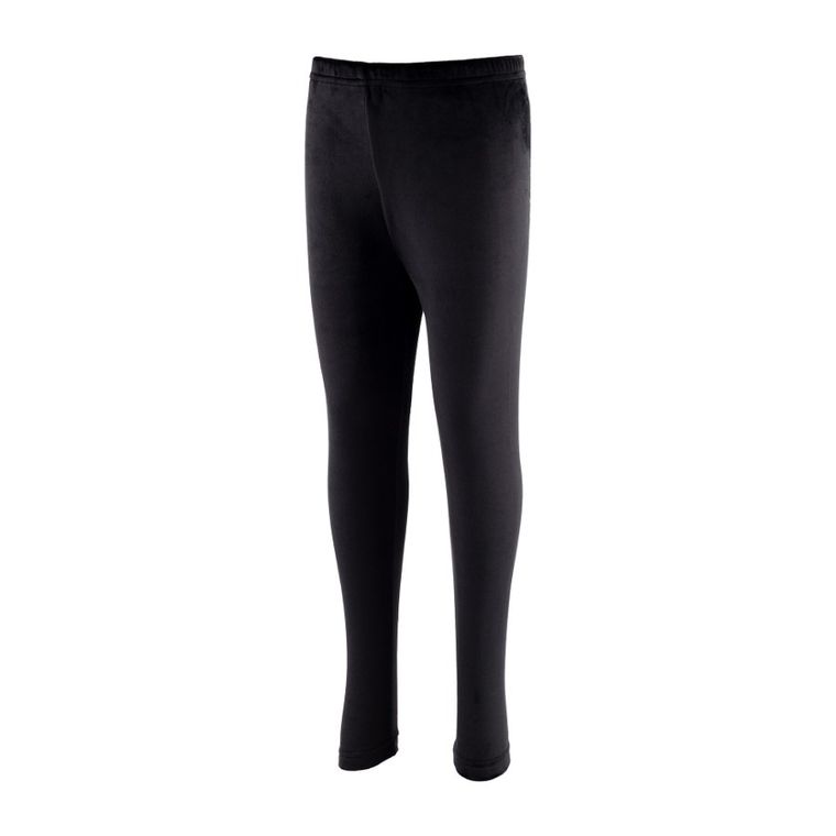 Legginsy dziewczęce, welurowe, czarne, Tup Tup