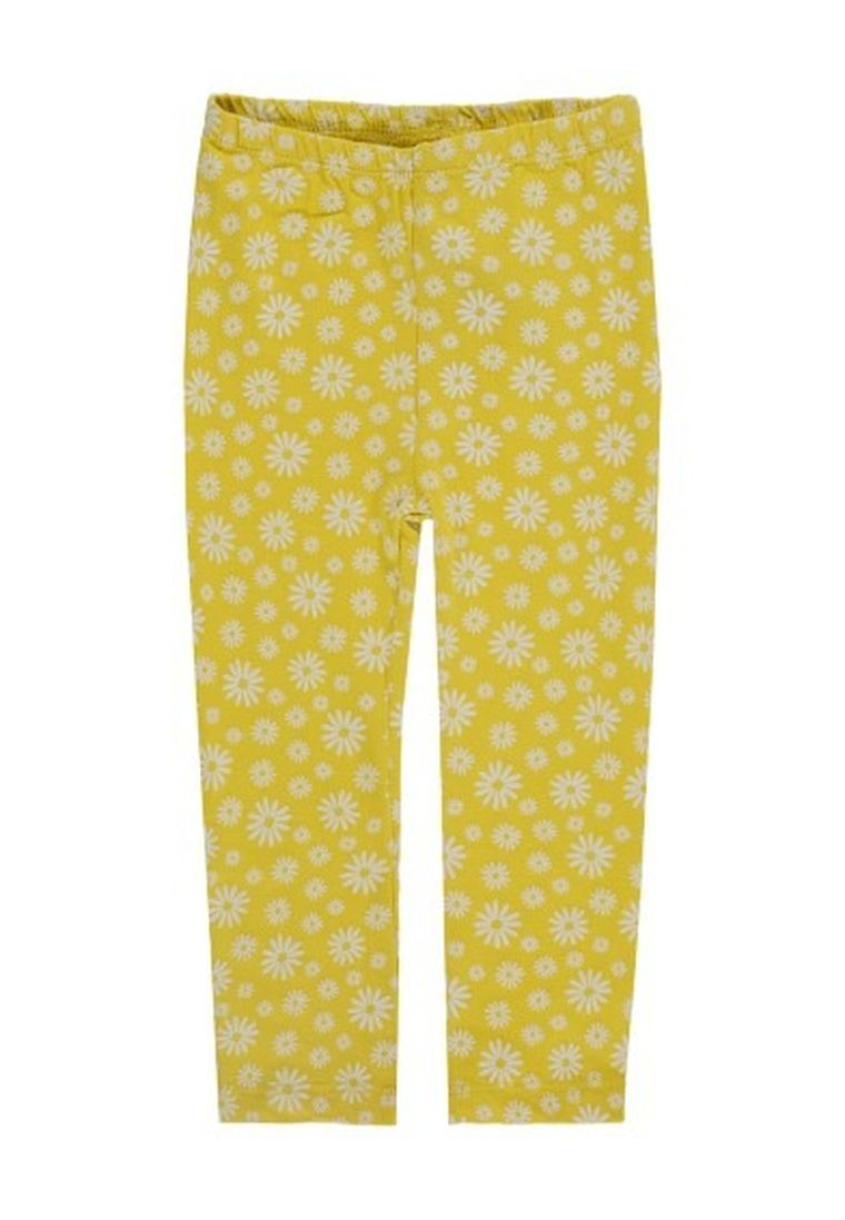 Legginsy dziewczęce, żółte, Kanz