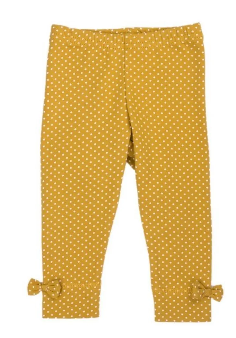 Legginsy dziewczęce, żółte, Nicol