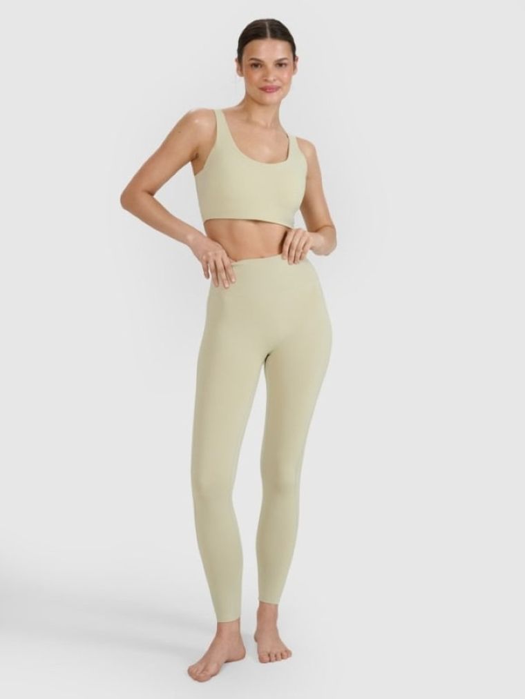 Legginsy funkcyjne damskie, ecru, 4F