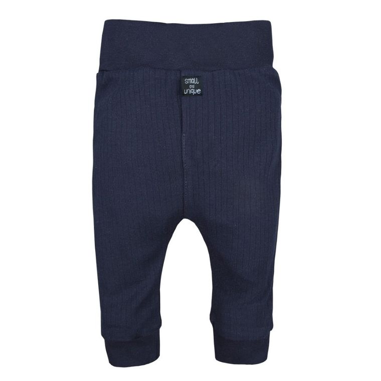 Legginsy niemowlęce, prążkowane, granatowe, Eevi