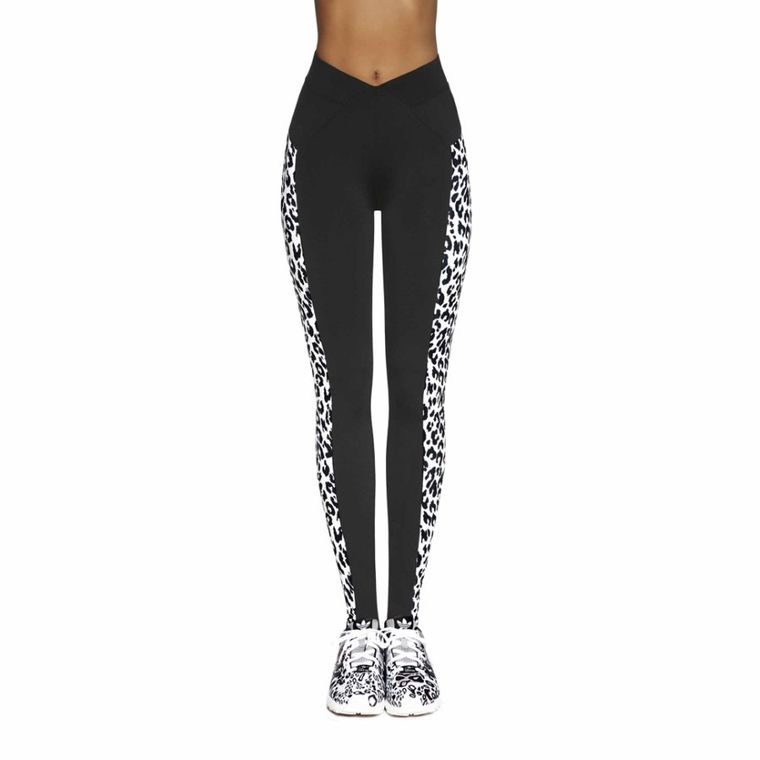 Legginsy sportowe damskie, czarne, Bas Black