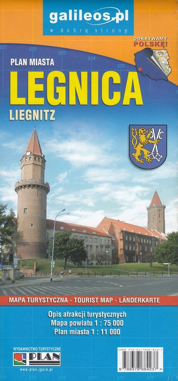 Legnica, Powiat legnicki. Mapa 1:11 000 / 1:75 000