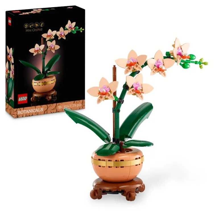 LEGO Botanicals, Mała orchidea, kwiaty, 10343