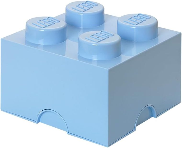 LEGO, Brick 4, pojemnik klocek, błękitny