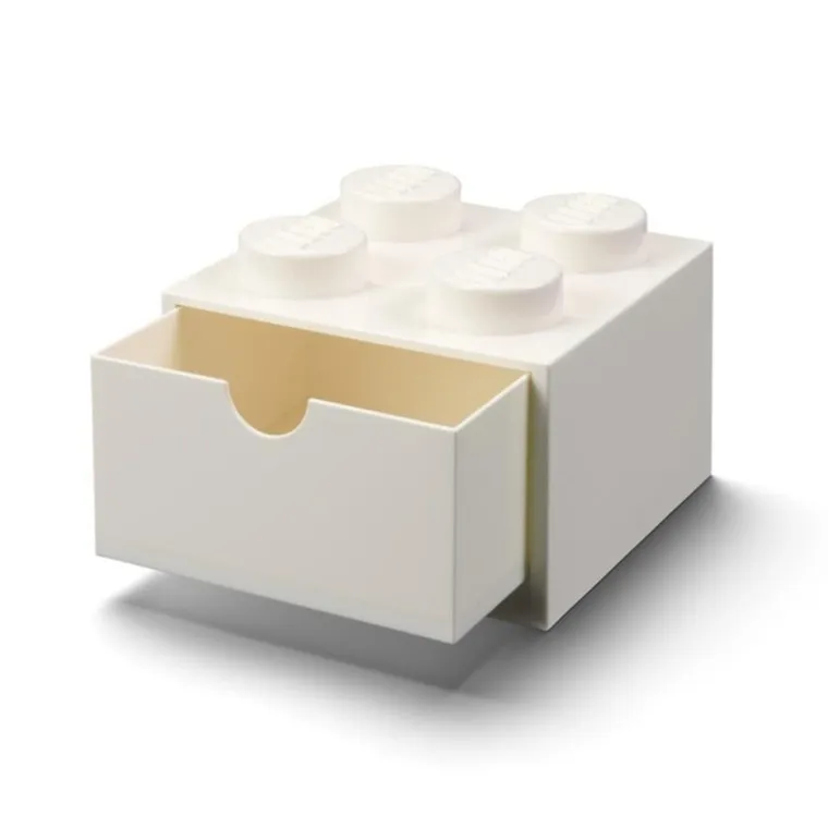 LEGO, Brick 4, pojemnik klocek z szufladą, biały