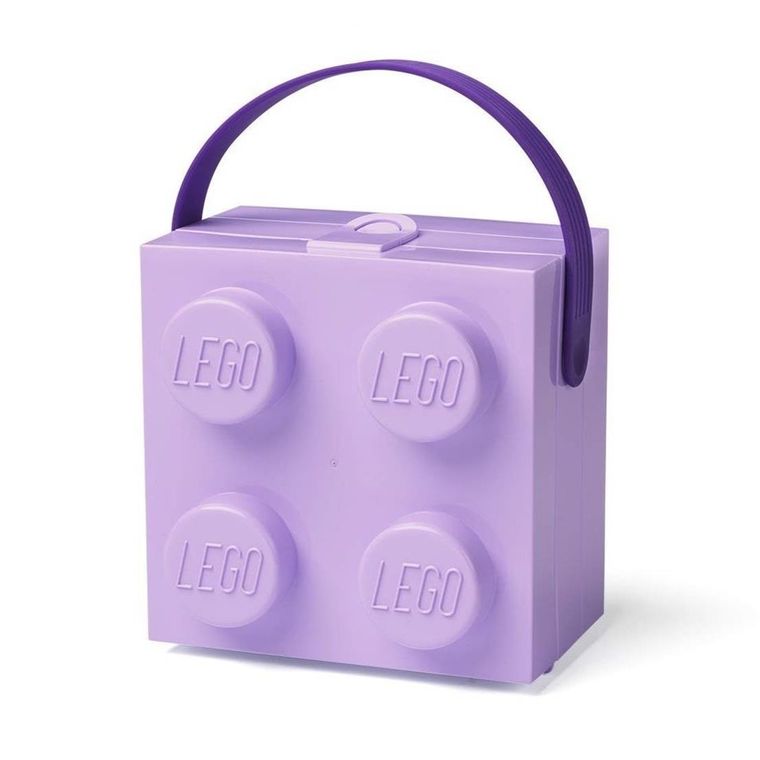 LEGO, Brick 4, pojemnik klocek z uchwytem, fioletowy