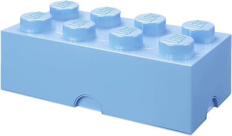 LEGO, Brick 8, pojemnik klocek, błękitny