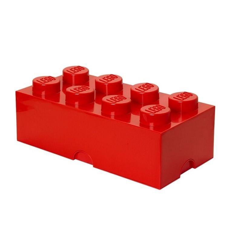 LEGO, Brick 8, pojemnik klocek, czerwony