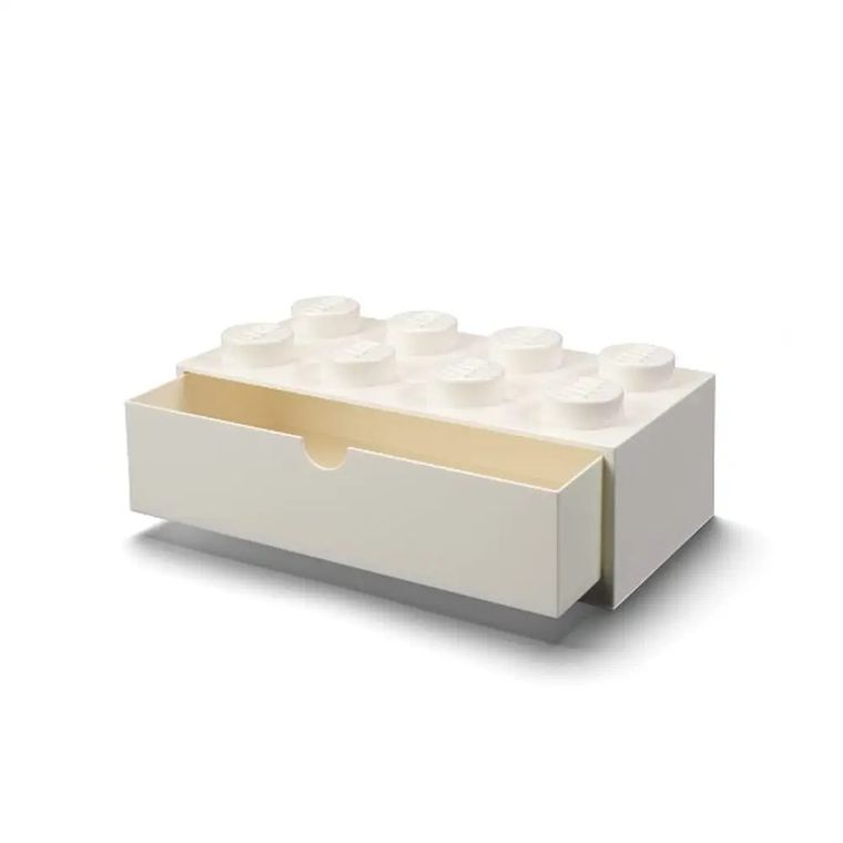 LEGO, Brick 8, pojemnik klocek z szufladą, biały