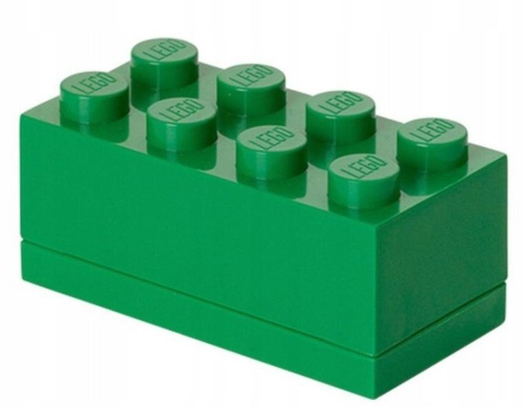LEGO, Brick 8, pojemnik klocek, zielony
