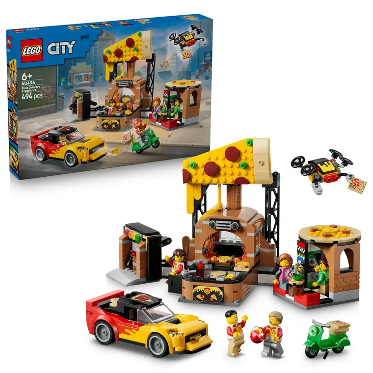 LEGO City, Dostawa pizzy z pojazdami, 60496