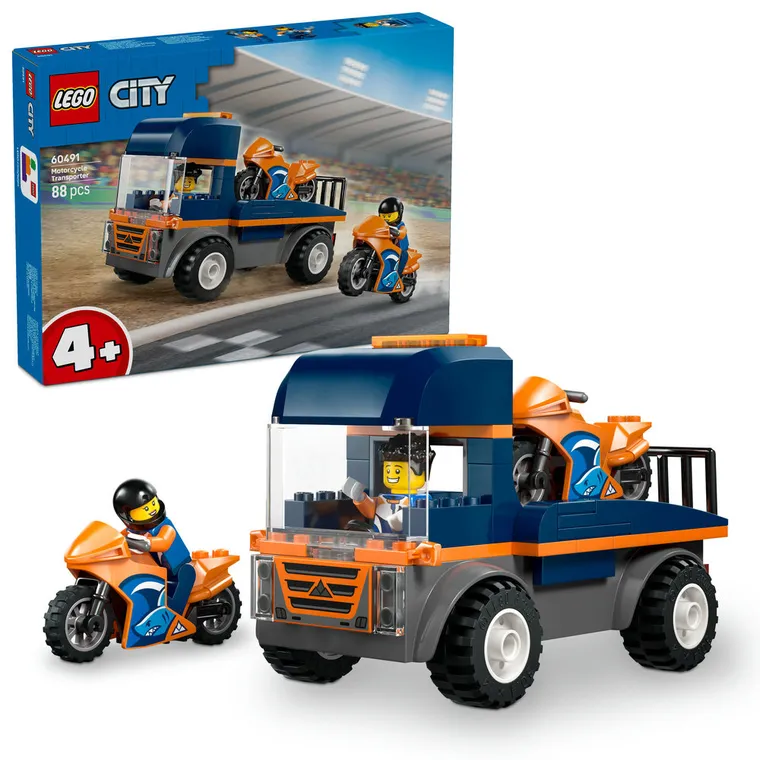 LEGO City, Laweta dla motocykli, 60491