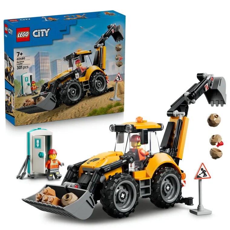LEGO City, Żółta koparko-ładowarka, 60480