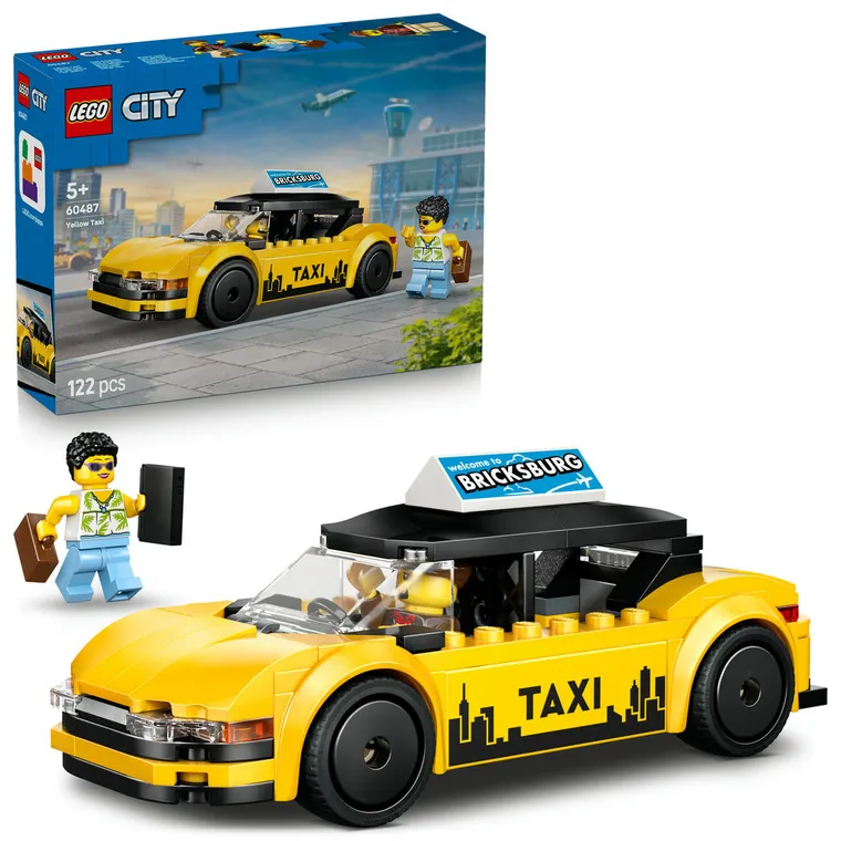 LEGO City, Żółta taksówka, 60487