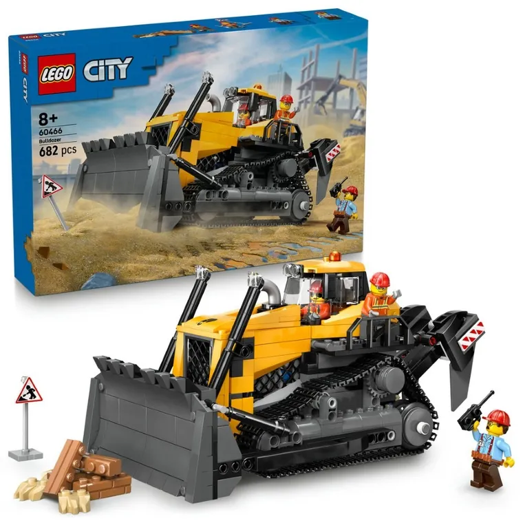 LEGO City, Żółty buldożer, 60466